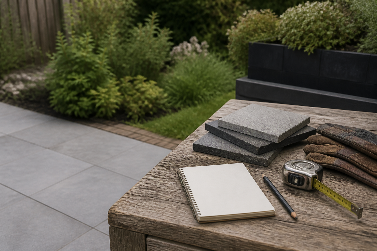 Terras of bestrating reinigen